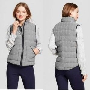 A New Day | Women's Black And White Herringbone Vest - Size M